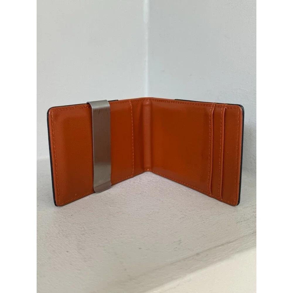 Forrest and Harold Minimalist Slim Leather Wallet and Money Clip